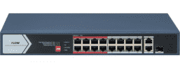 F-SW-EU418POE-V/L Неуправляемый коммутатор 16 RJ45 100M PoE  с грозозащитой 6кВ