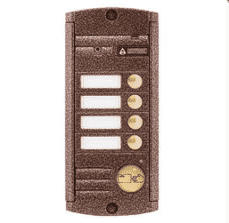 AVP-454 Proxy  (PAL) медь Видеопанель накладная, на 4-абонента, ИК-подветка; -30…+50°С; 155х70х20 мм