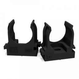 Крепеж-клипса для труб для монтажного пистолета черная в п/э d20 мм (100шт/900шт уп/кор) Промрукав