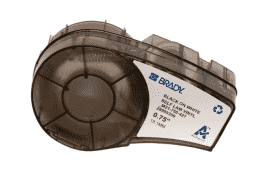 BRD110927 M21-750-427 самоламинирующиеся кабельные маркеры, 19.05 мм/4.3 м (d4 мм), винил, черный 