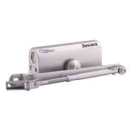 Доводчик НОРА-М 430 ISPARUS (от 50 до 110 кг) серебро морозостойкий -40°C до + -60°C