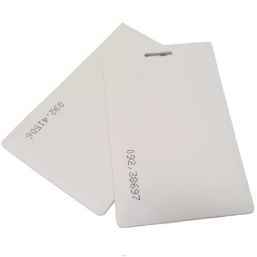 AT-ID01-EM Карта формата EM-Marine толщиной 2,0 мм с прорезью , с номером. 86*54 мм