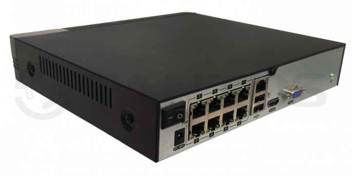 TSr-NV08155P Сетевой 8 канальный регистратор для IP камер